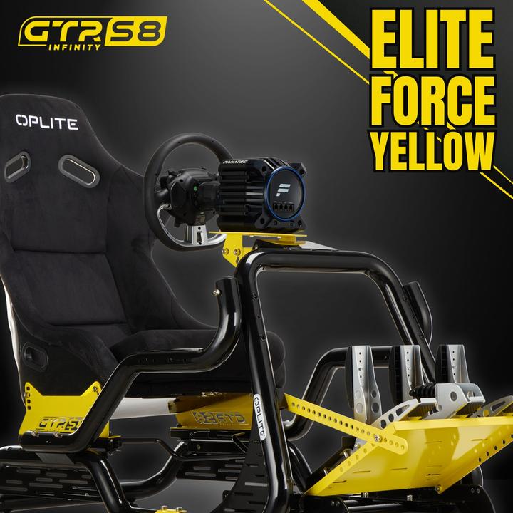 Actual product image Oplite Cockpit GTR S8 Elite Force Yellow retail (Speditionsversand)