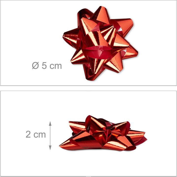 Actual product image Relaxdays Gift Wrapping Bows Set of 100