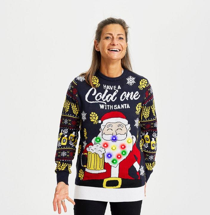 Produktbild Christmas Sweats Have a Cold One With Santa LED (XS)