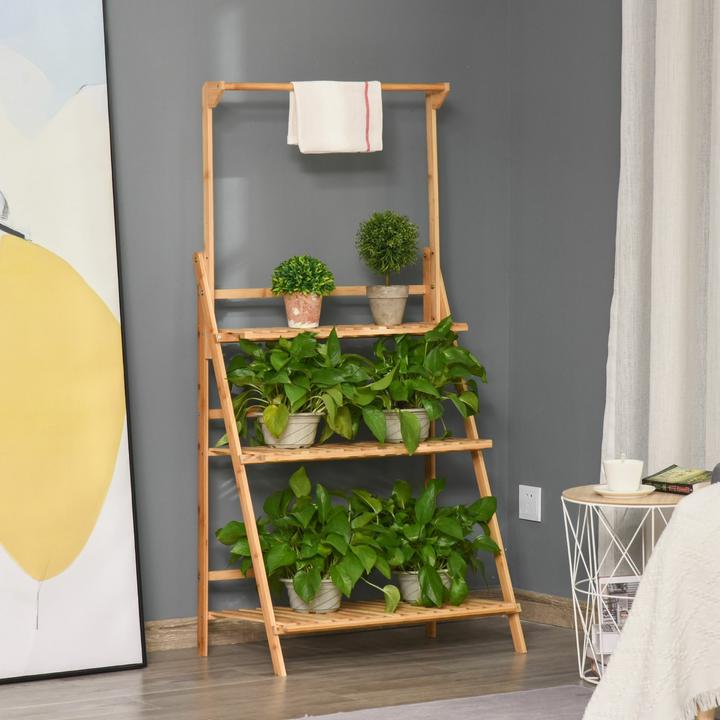 Produktbild Outsunny Pflanzentreppe mit 3 Stufen