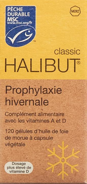 Image du produit Halibut CLASSIC min A et D 120 gélules (120 pièce(s), Capsules, 53 g)