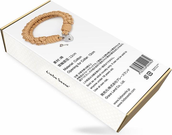 Produktbild Liebe Seele Bound You II Shibari Bondage Rope Halsfessel mit Schloss in Herzform