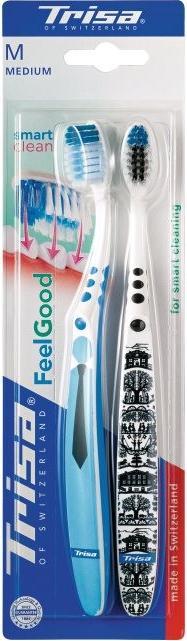 Immagine prodotto Trisa Spazzolino Feelgood Smart Clean MEDIUM DuoPack (Medio, 1 x)