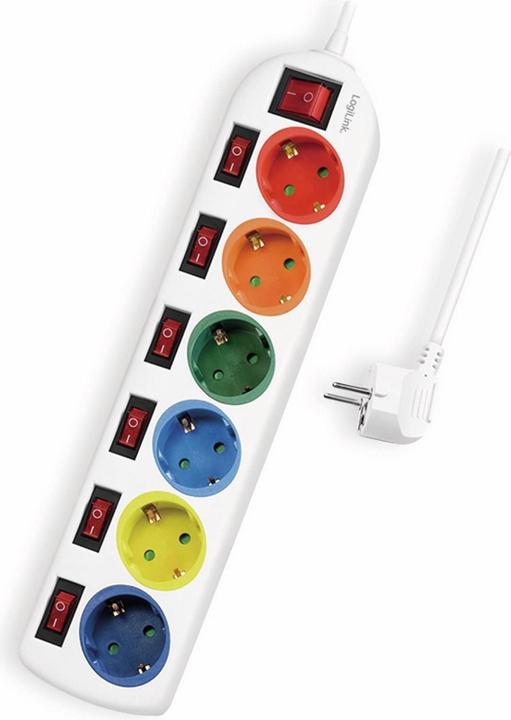 Actual product image LogiLink 6x CEE 7/3 (6 x, CEE 7/3, 1.50 m)