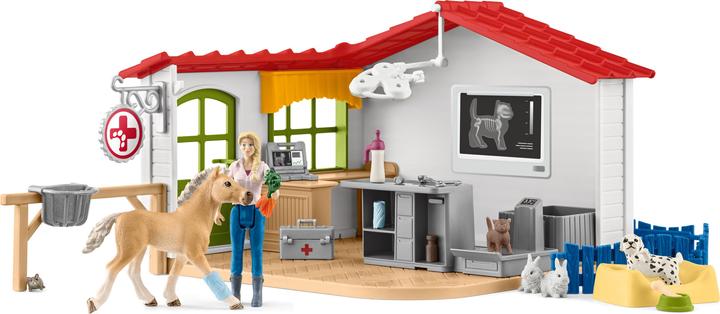 Produktbild Schleich Tierarzt-Praxis mit Haustieren