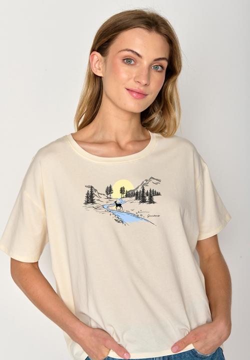 Image du produit Greenbomb Women's Nature Deer River Feel T-Shirt (L)