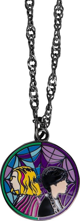 Actual product image Cinereplicas Wednesday Necklace with Pendant Enid and Wednesday