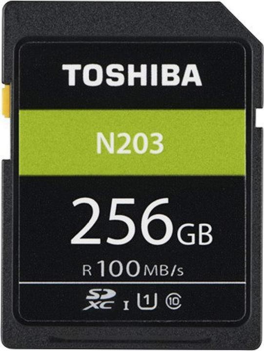 Actual product image Toshiba Exceria SDXC Memory Card N203, 256 GB, Class 10 / UHS U1 (256 GB, SDXC, U1, UHS-I)