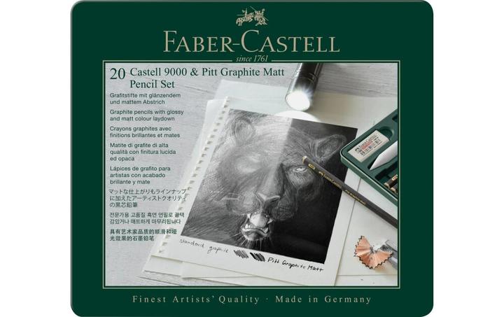 Faber-Castell Graphite mat (HB, 20 x)