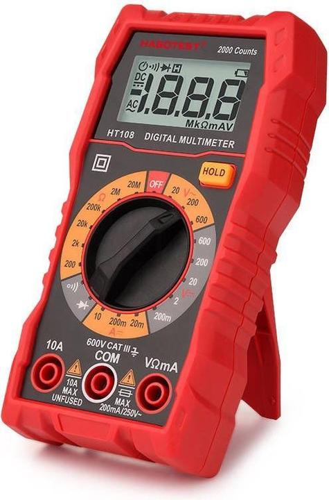 Image du produit Habotest HT108L Multimètre numérique universel (CAT III 600V)