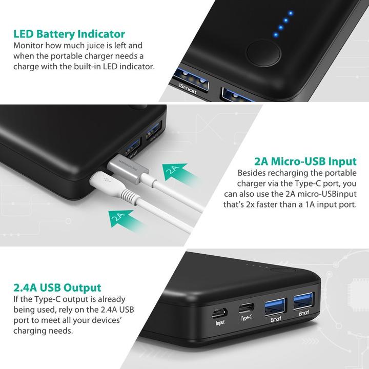 Produktbild RAVPower Rp-Pb059 (20100 mAh, 74.37 Wh)