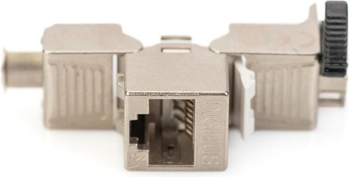 Actual product image Digitus CAT 6A Keystone Jack, shielded, 2 pieces tool-free connection (Keystone module)