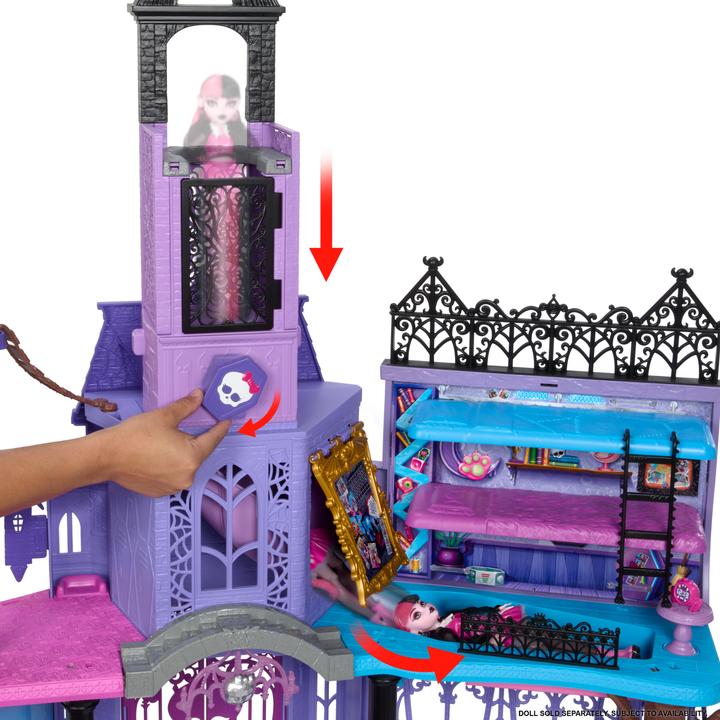 Actual product image Monster High Haunted High School Playset