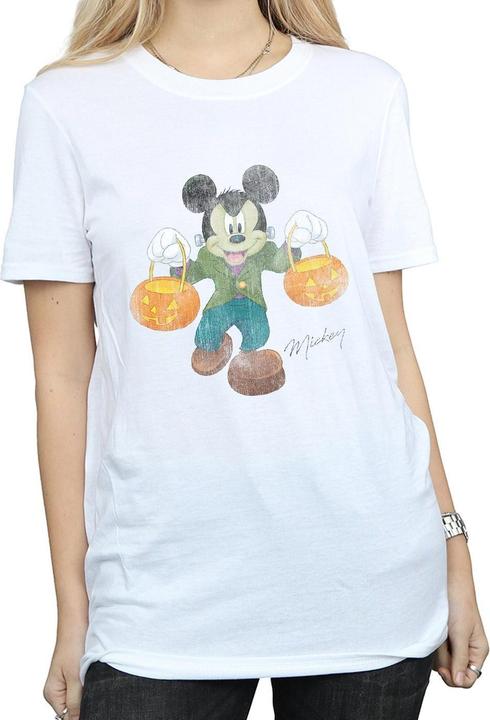 Actual product image Disney Womens/Ladies Frankenstein Mickey Mouse Cotton Boyfriend T-Shirt (M)
