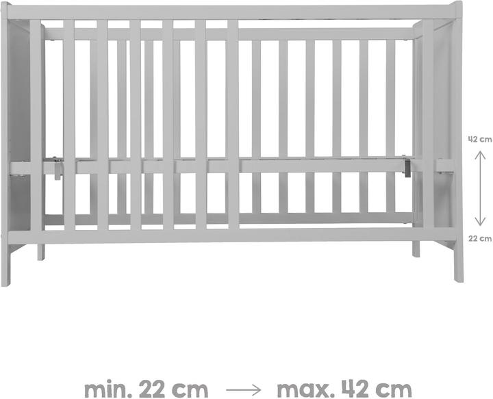 Actual product image Roba Hamburg children's room set (Changing unit, Baby cot)