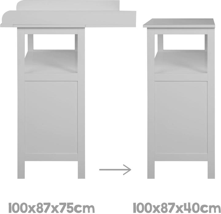Actual product image Roba Hamburg children's room set (Changing unit, Baby cot)