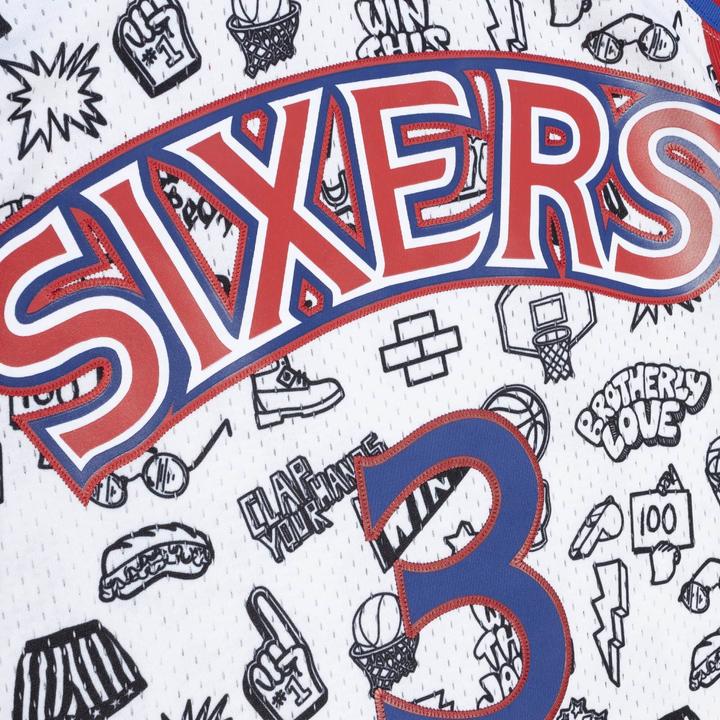 Image du produit Mitchell & Ness M&N DOODLE Swingman Mesh Jersey Philadelphia 76ers (S)