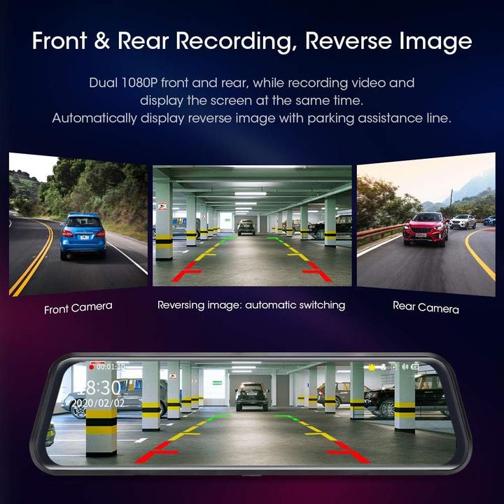Immagine prodotto Jansite Dash cam (Microfono incorporato, Display integrato, Accelerometro, Full HD)