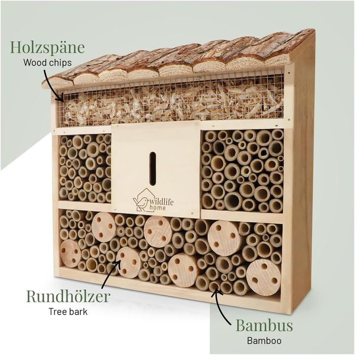 Produktbild Wildlife home Bienenhotel (Marienkäfer, Schmetterlinge, Florfliegen, Wildbienen)