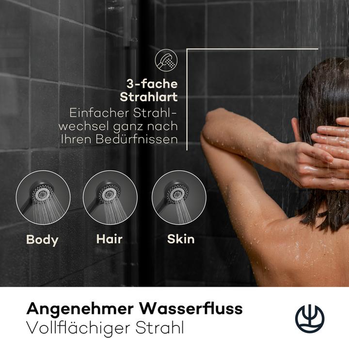 Actual product image Kludi X1 Shower head (3 Beam types, 15 l/min)