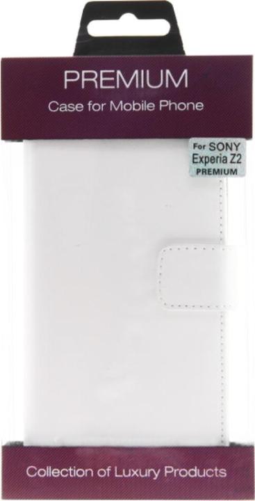 Produktbild NoName Slim Leather Book Case for Sony Xperia Z2 - white (Sony Xperia Z2)