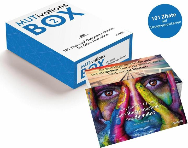 Immagine prodotto MUTivationsbox 2 - 101 Zitate im Postkartenformat (Tedesco, Dirk Schmidt, 2020)