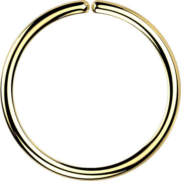 Produktbild Star Piercing Micro Piercing Ring vergoldet mit Titanium Beschichtung (ohne Messing, Chirurgenstahl 316L)
