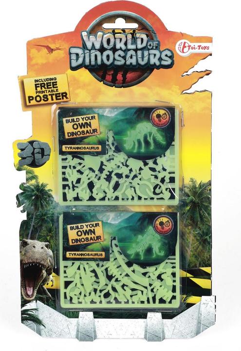 Actual product image Toi-Toys World of Dinosaurs 3D Puzzle Dino Glow in the Dark (1 pieces)