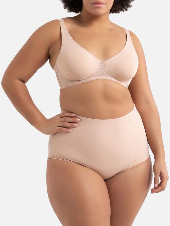 Image du produit La Redoute Collections Soutien-gorge minimiseur en microfibre et dentelle (105 C)