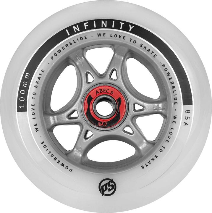 Powerslide Skateboard Wheels Infinity Rtr 4-Pack 2023 (100 mm, 85A)