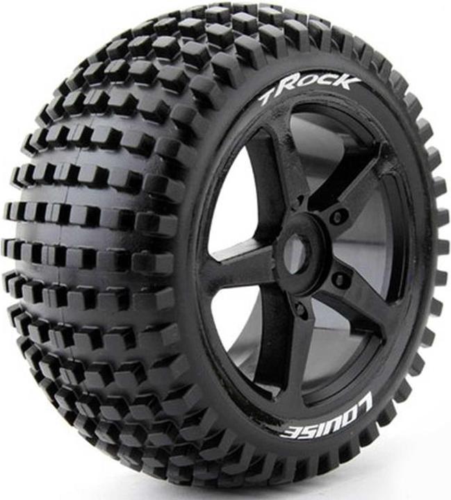 Produktbild Louise T-Rock Reifen medium-soft auf Felge schwarz 17mm (2)
