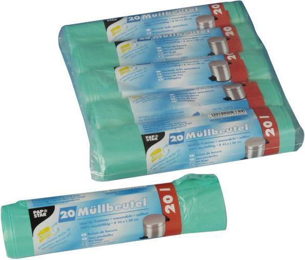 Actual product image Papstar Bin liners (20 x, 20 l)