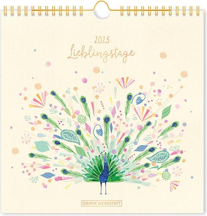 Produktbild Lieblingstage - Wandkalender quadratisch 2025 (20 x 20 cm, Harter Einband, Deutsch)