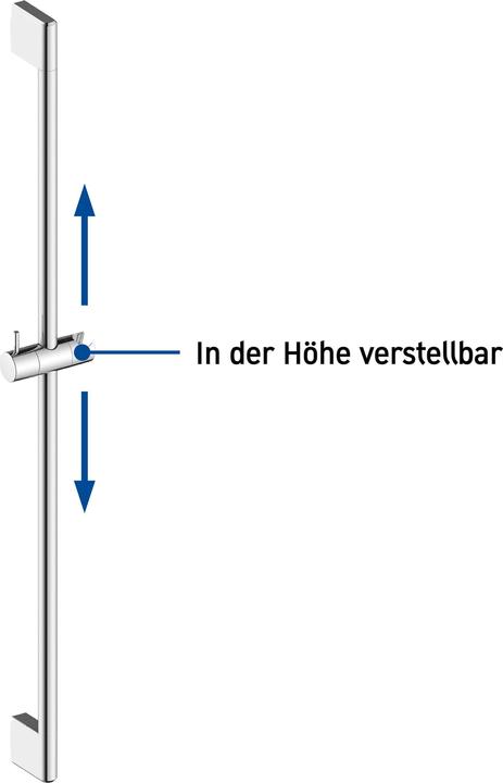 Image du produit Duravit Barre de douche 900mm chromée