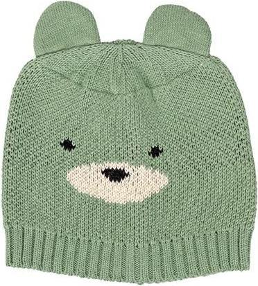 Universal Knitwears Mütze Bär 100% GOTS Bio Baumwolle