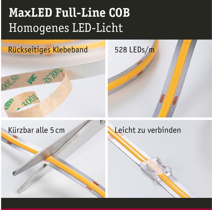 Produktbild Paulmann MaxLED 500 Full-Line COB Stripe (Warmweiss, 250 cm, Indoor)