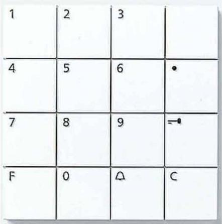 Actual product image Siedle Code lock