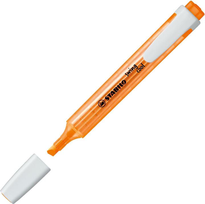 Actual product image STABILO Highlighter - swing cool - pack of 10 - orange (Orange, White, 4 mm, 1 x)