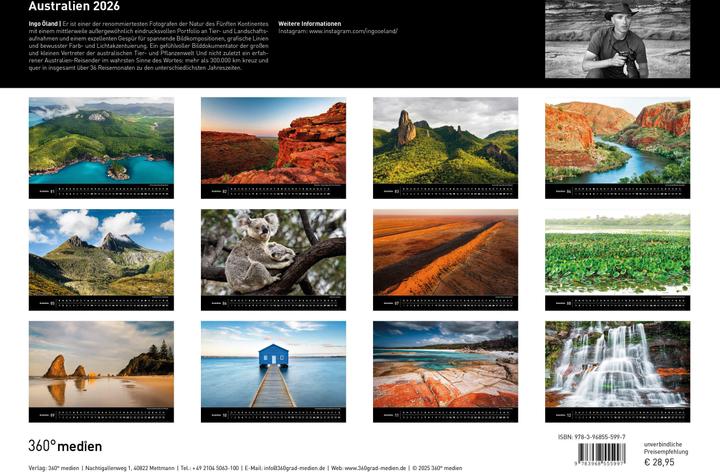 Image du produit Australien Premiumkalender 2026 (50 x 35 cm, Couverture rigide, Allemand)