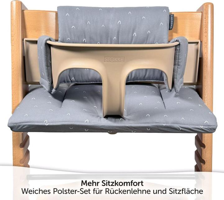 Produktbild La Loona LaLoona Sitzverkleinerer für Hochstühle Sitzkissen / Hochstuhlauflage für Stokke Tripp Trapp