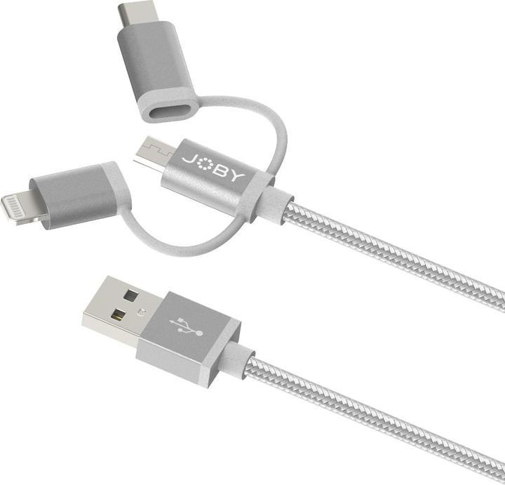 Produktbild Joby ChargeSync Cable3-in-1 1.2M GR (1.20 m, USB 2.0)