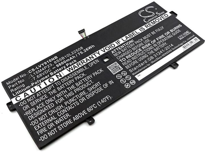 Actual product image NoName Battery for Lenovo YOGA 910 etc