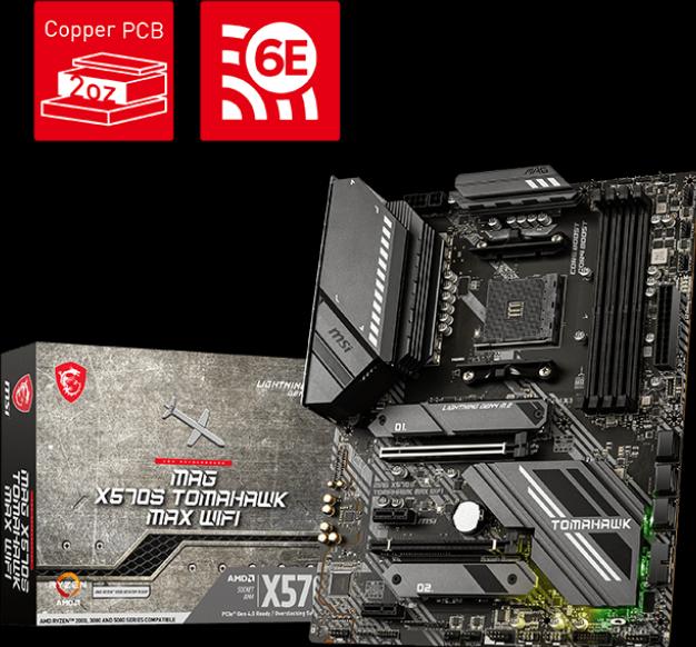 Actual product image MSI X570S Tomahawk Max Wifi (AM4, AMD X570, ATX)