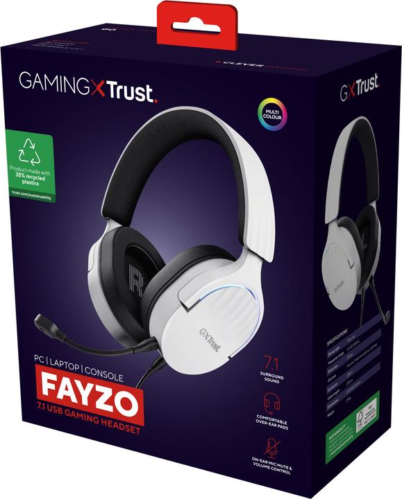 Actual product image Trust GXT490W FAYZO 7.1 USB HEADSET (Cable)