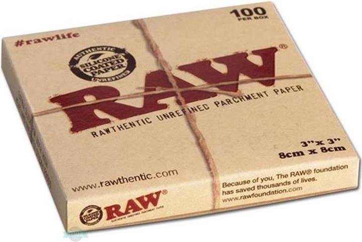 Produktbild HBI RAW Parchment Quadratisch 8cm x 8cm 100stk
