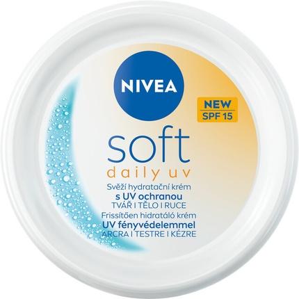 NIVEA Moisturizing Cream With Uv Protection Spf 15 Soft Daily Uv Cream - 100 Ml (100 ml, Tagescreme)
