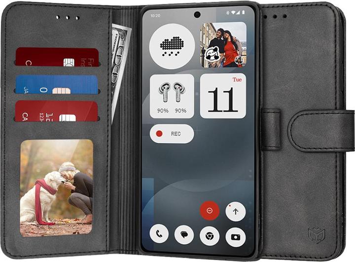 Actual product image Techsuit - Diary Book - Nothing Phone (3a) - Black (Nothing Phone (3a) Pro)