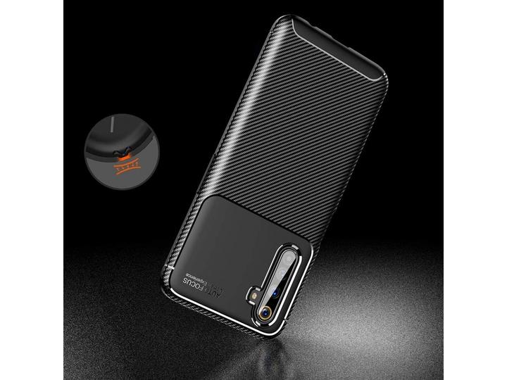Actual product image Screenguard Realme 6 Pro Cover Carbon Design TPU Case (Realme 6 Pro)