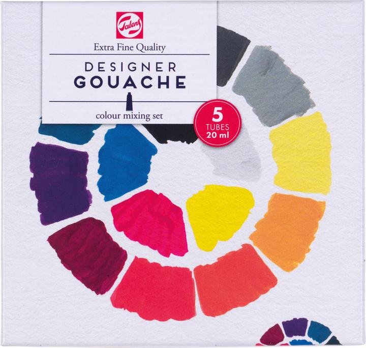 Talens Gouache Extra Fine Quality Set 5x20ml (Mehrfarbig, 20 ml)