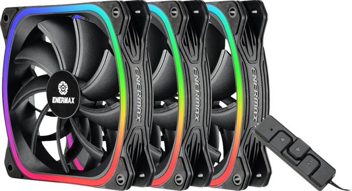 Actual product image Enermax Case fan SquARGB 3-pack (120 mm, 3 x)